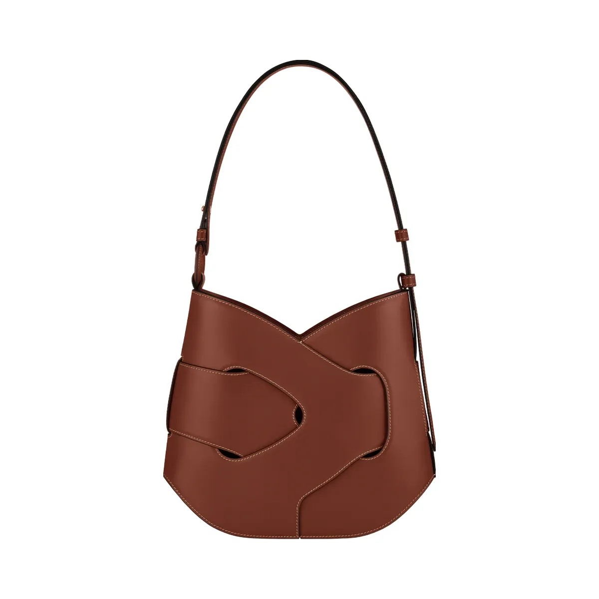 Polene Nodde Hobo Smooth Cognac - HypeFly India View 1
