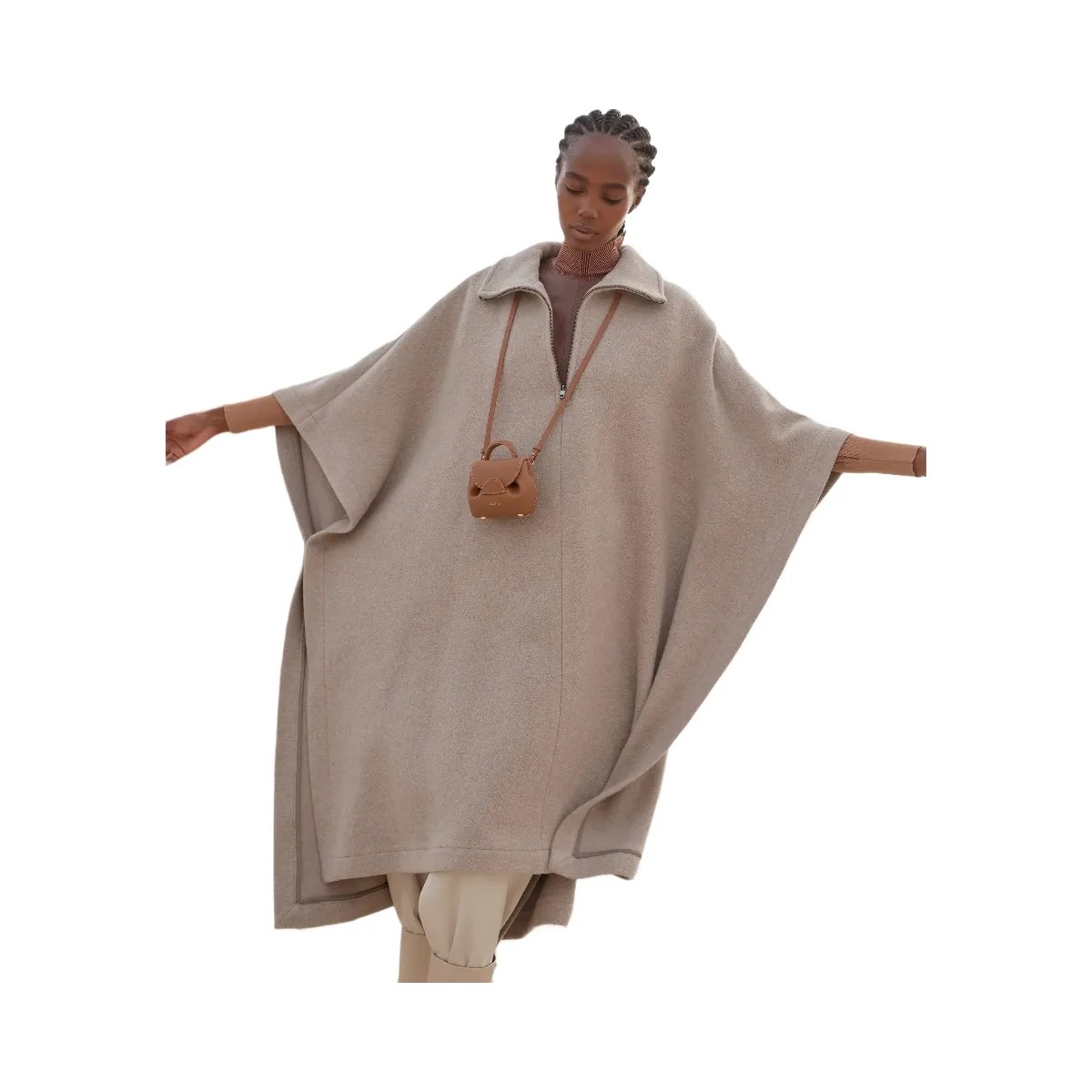 Polene Numero Un Micro Textured Camel - HypeFly India View 4