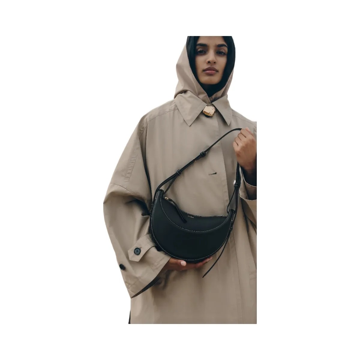 Polene Numero Dix Smooth Black - HypeFly India View 7