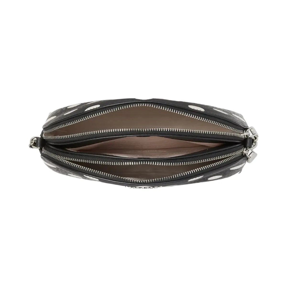 Kate Spade Morgan Sunshine Dot Double zip Dome Crossbody Black Multi - HypeFly India View 4