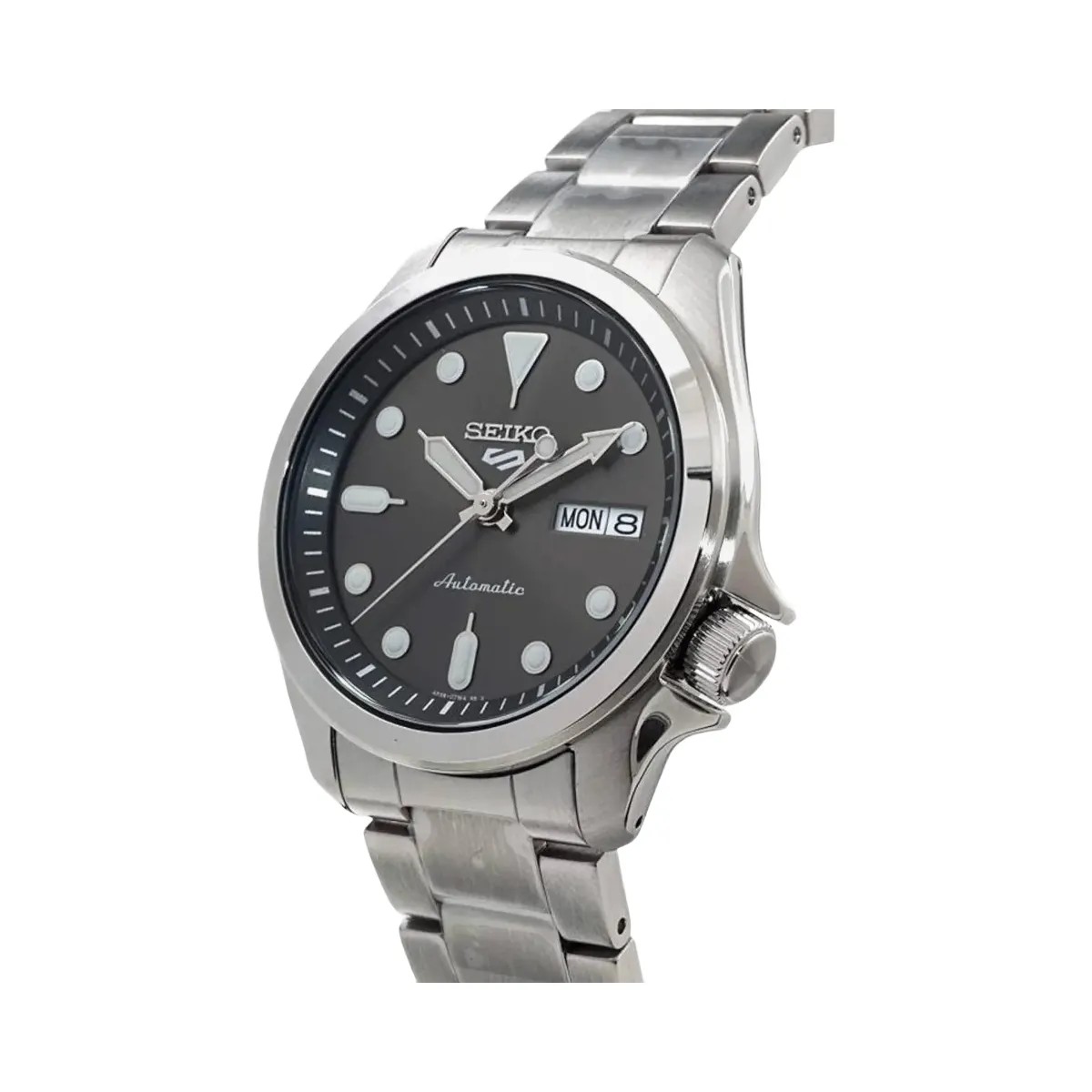 Seiko New 5 Sports Black Analog Stainless Steel Automatic Watch SRPE51K1 Men's - HypeFly India View 2