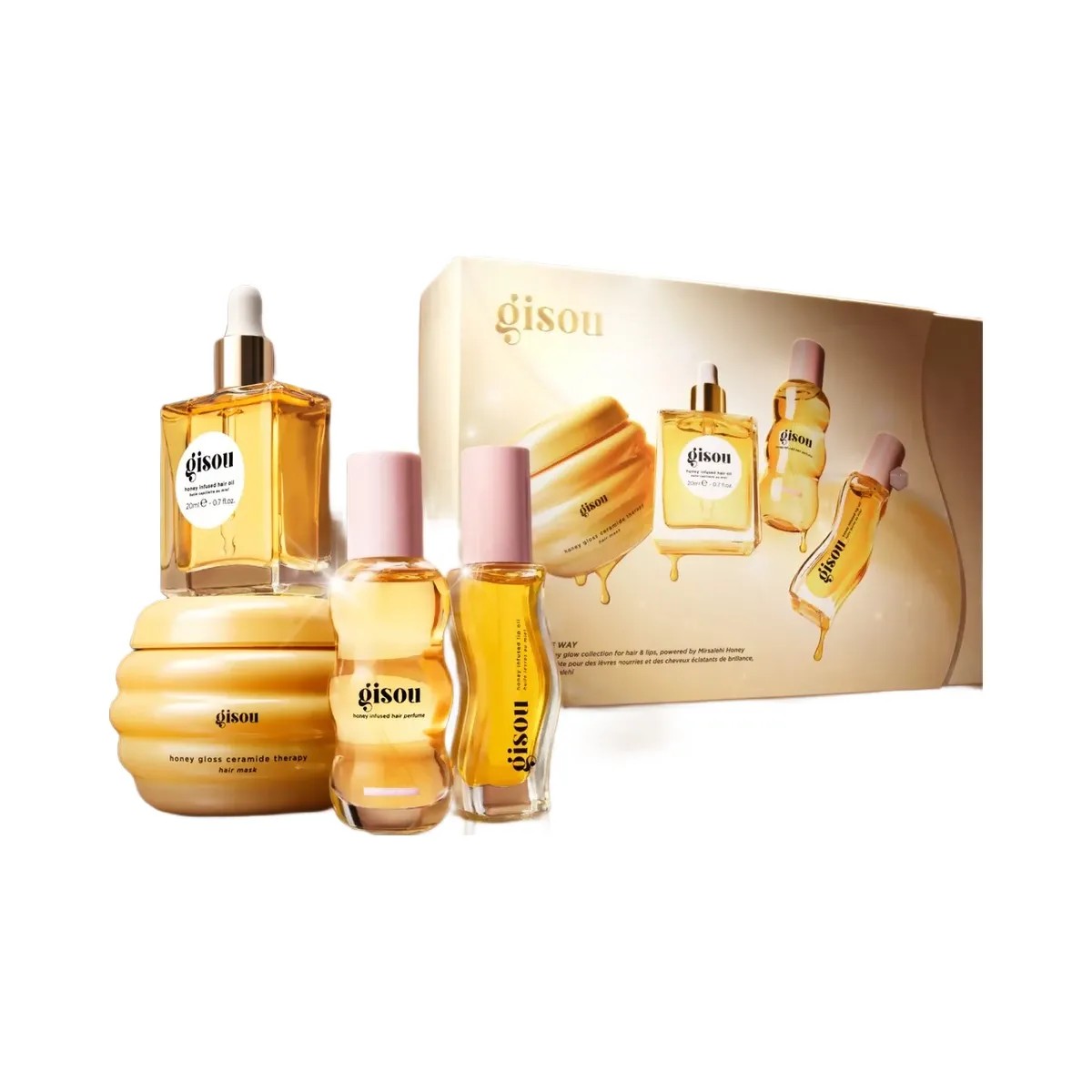 Gisou Glow All The Way Hair and Lip Gift Set - HypeFly India View 6