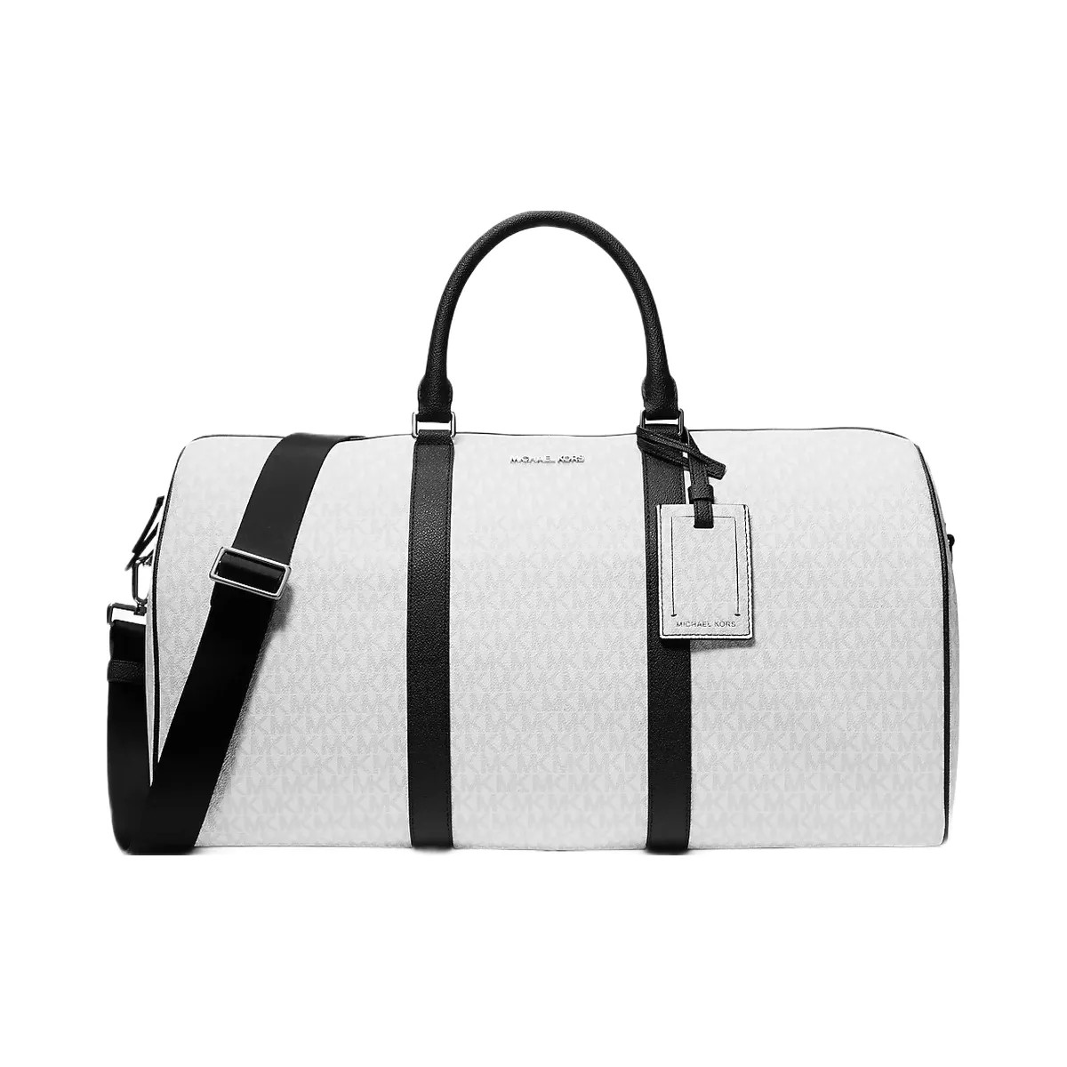 Michael Kors Harrison Logo Weekender Bag Bright Wht - HypeFly India View 1
