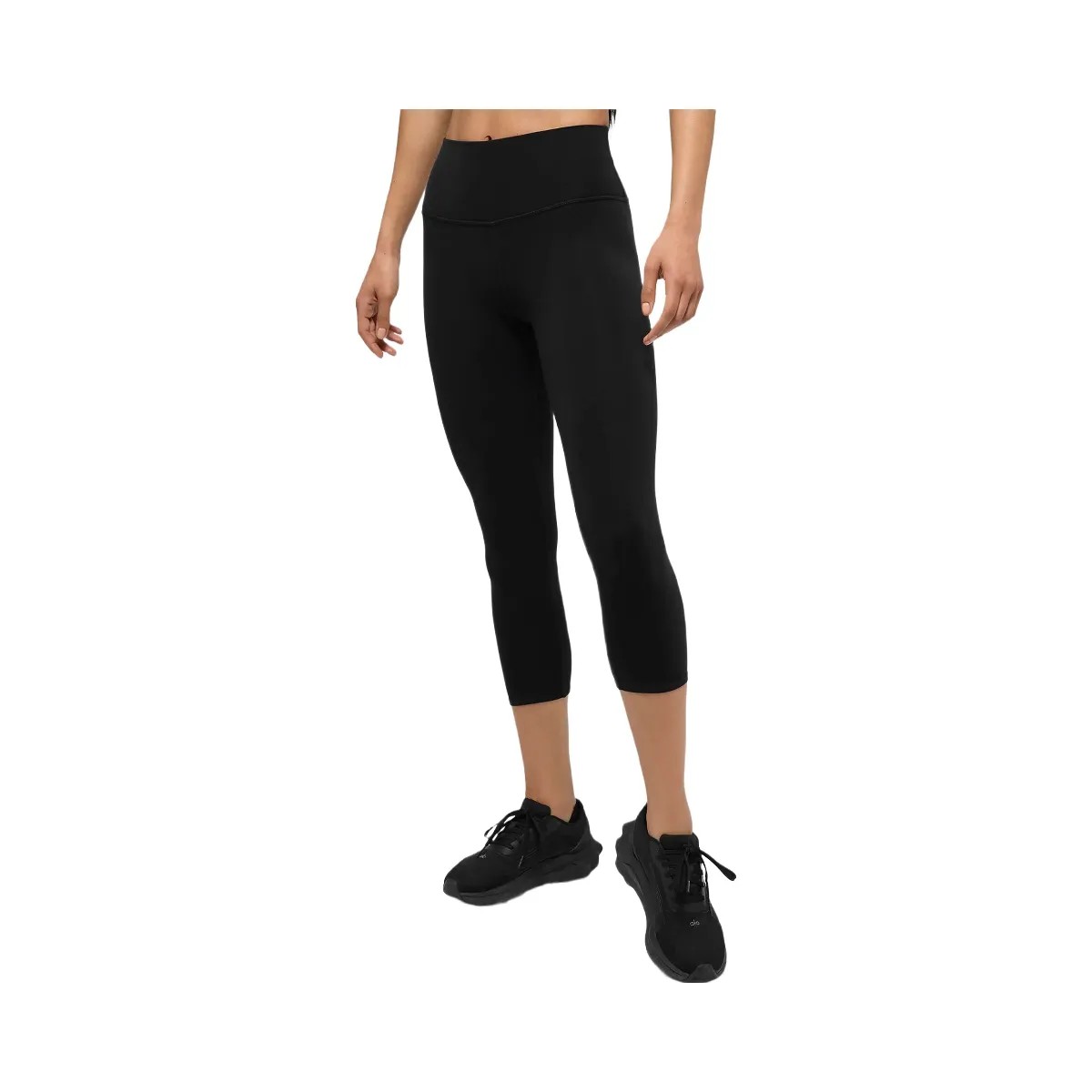 Alo Women's High-Waist Airbrush Capri - Black - HypeFly India View 1