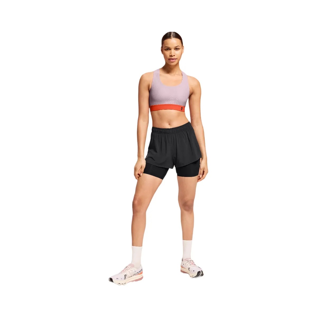 On Pace Bra Mauve | Flame - HypeFly India View 2