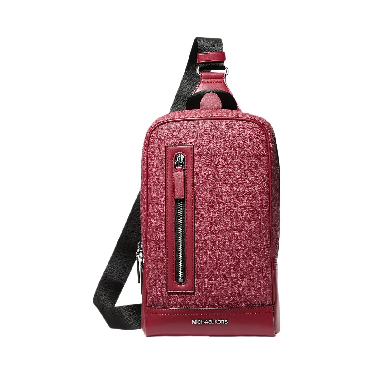 Michael Kors Cooper Signature Logo Sling Pack Cherry - HypeFly India View 1