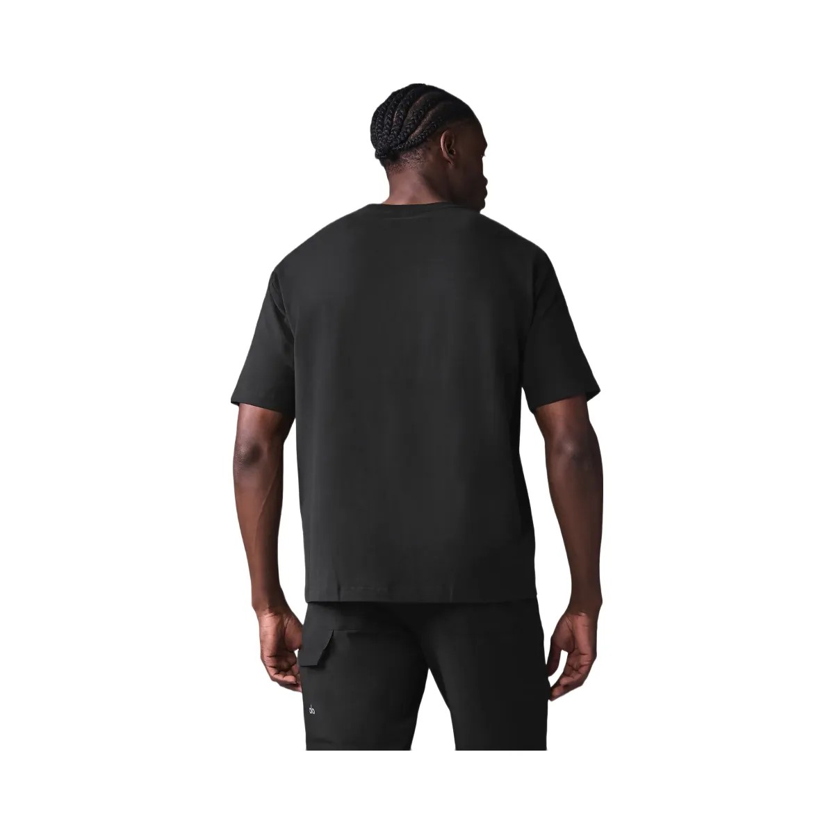 Alo Men's Double Take Short Sleeve - Black - HypeFly India View 3