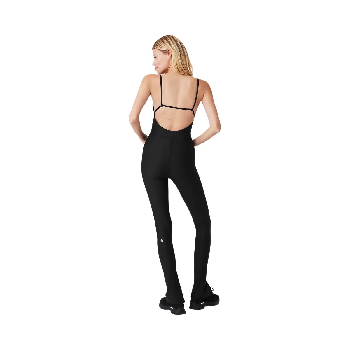 Alo Women's Airlift Disco Daze Onesie - Black - HypeFly India View 2