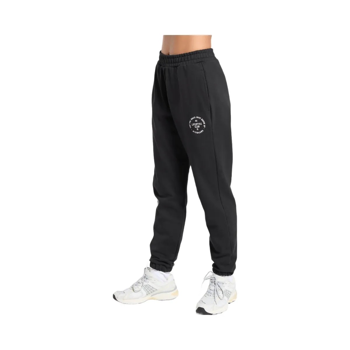 Gymshark Lifestyle Club Graphic Joggers - Black - HypeFly India View 3