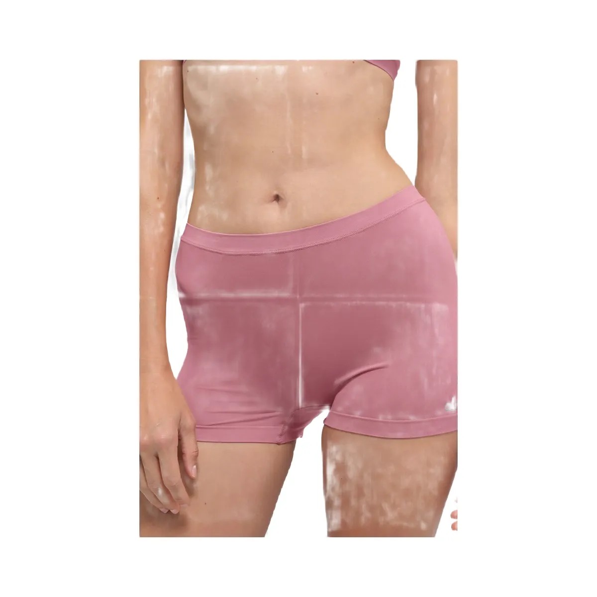 Alo Women's Sheer Glow Boyshort - Pink Wild Rose - HypeFly India View 2