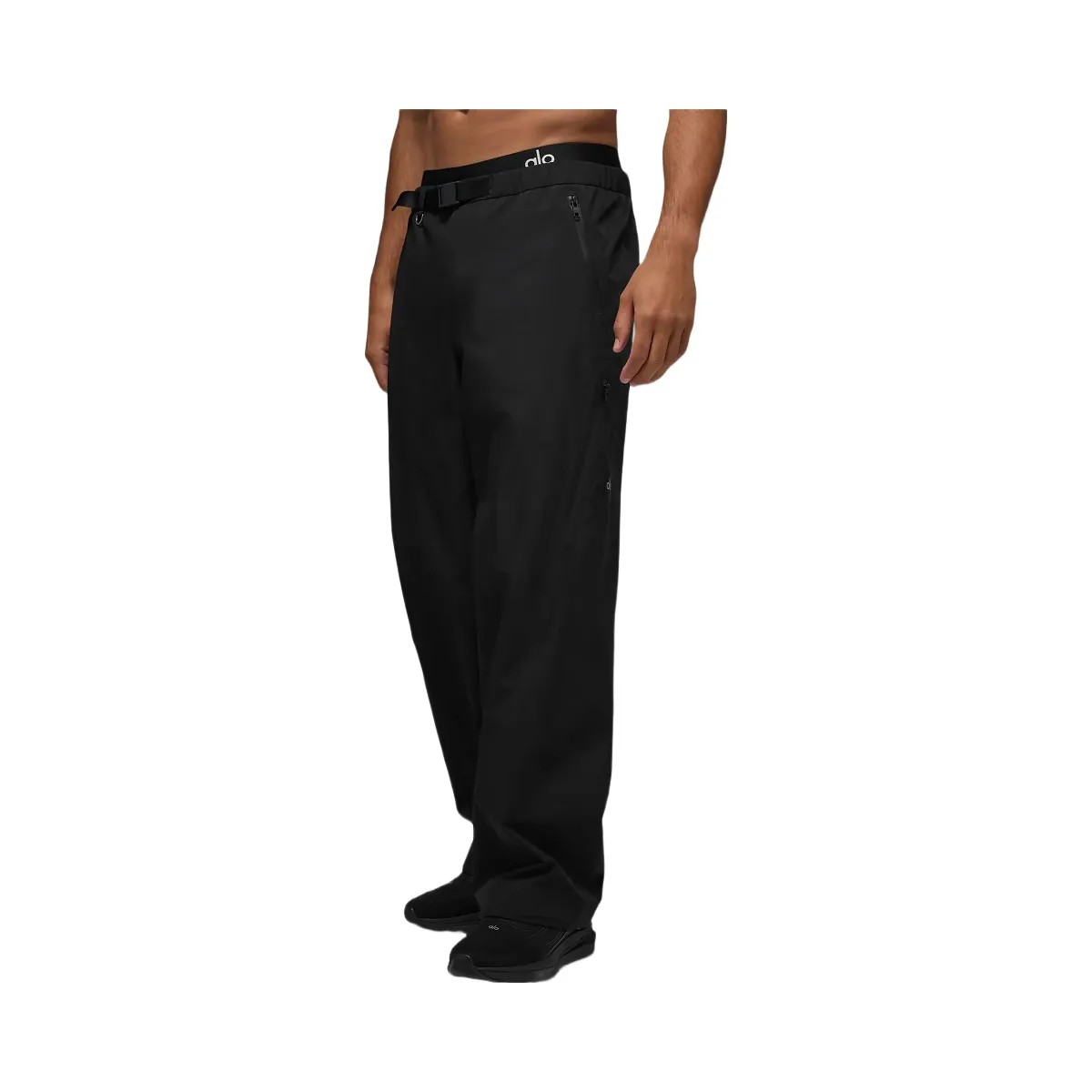 Alo Men's Alpha Shell Pant - Black - HypeFly India View 3