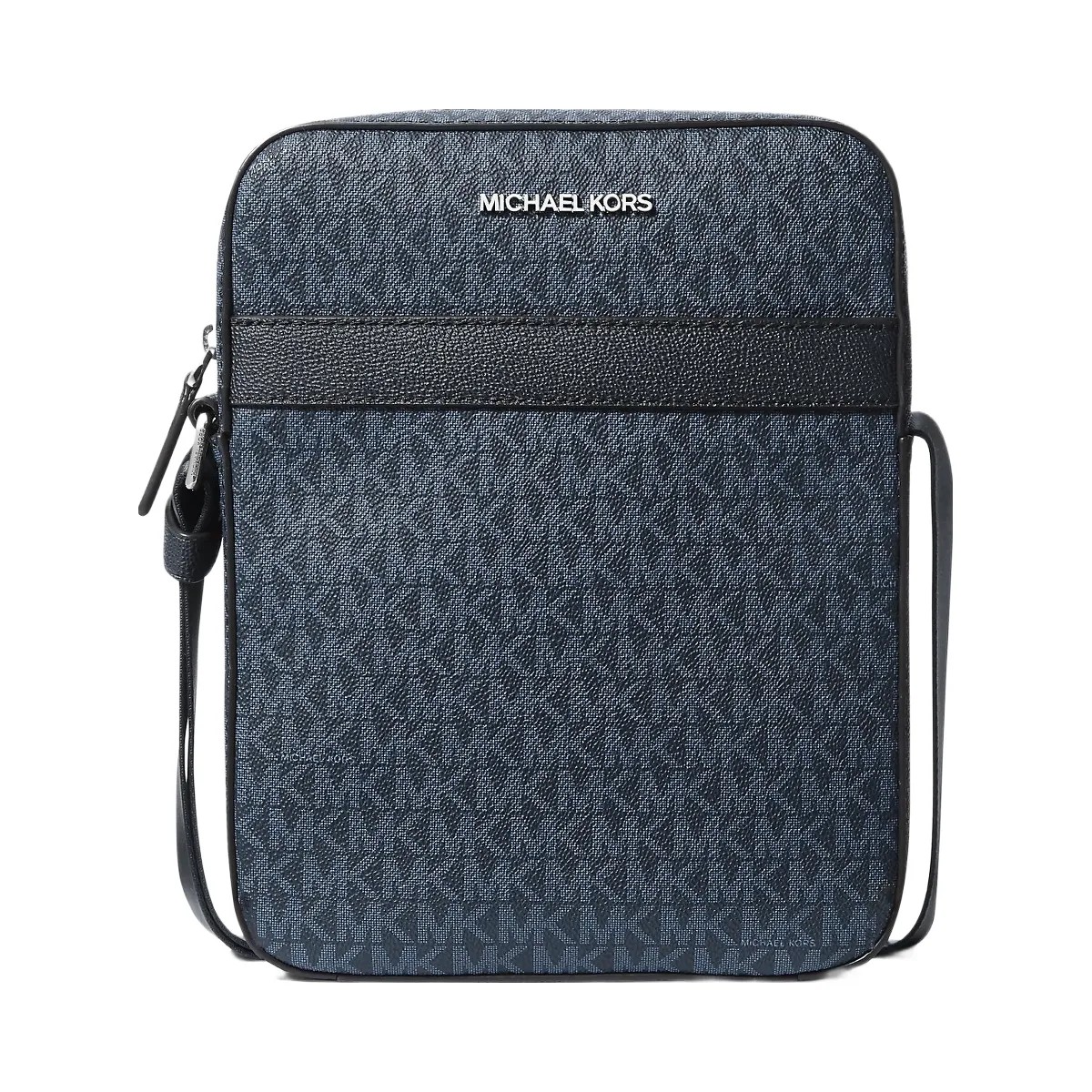 Michael Kors Cooper Signature Logo Flight Bag Admrl-Plblue - HypeFly India View 1