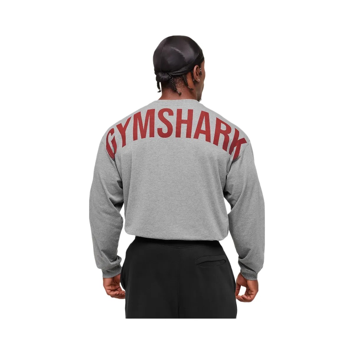 Gymshark Power Long Sleeve T-Shirt - Charcoal Core Marl - HypeFly India View 6