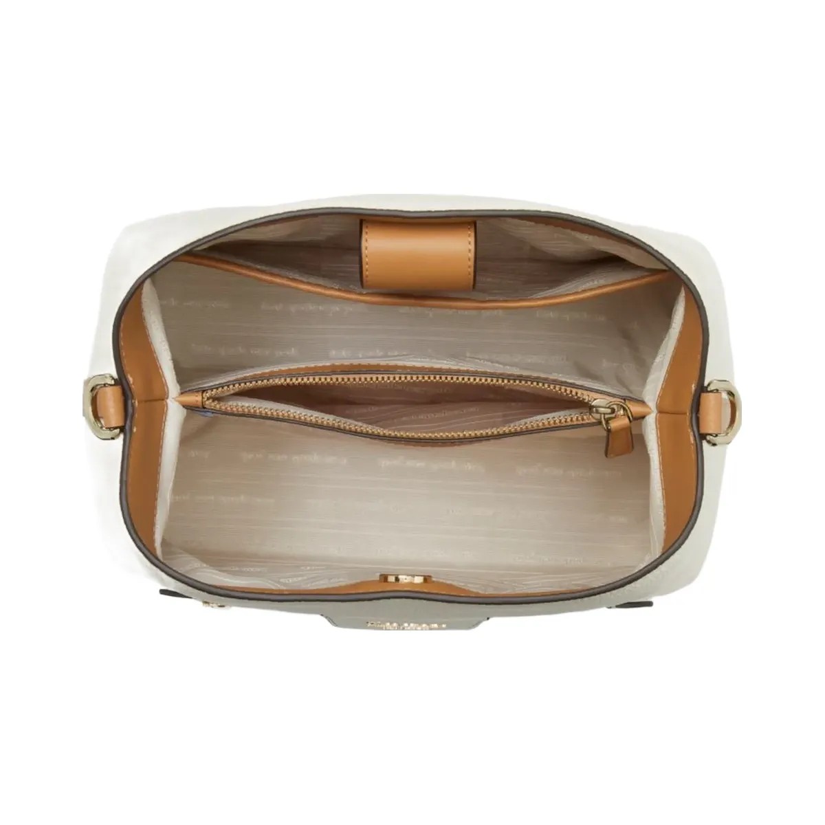 Kate Spade Hudson Colorblocked Pebbled Leather Shoulder Bag Parchment Multi - HypeFly India View 4
