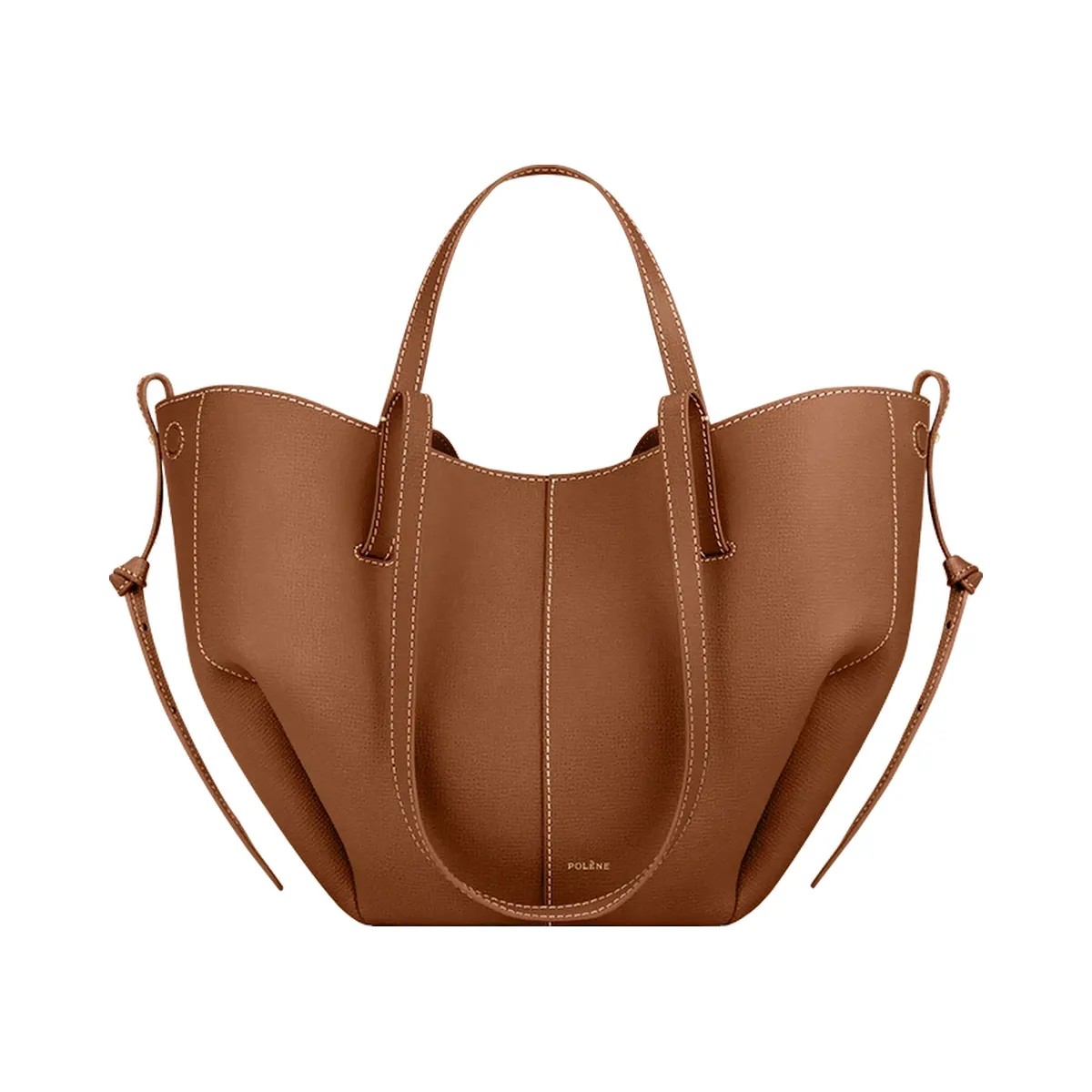 Polene Cyme Mini Textured Camel - HypeFly India View 1