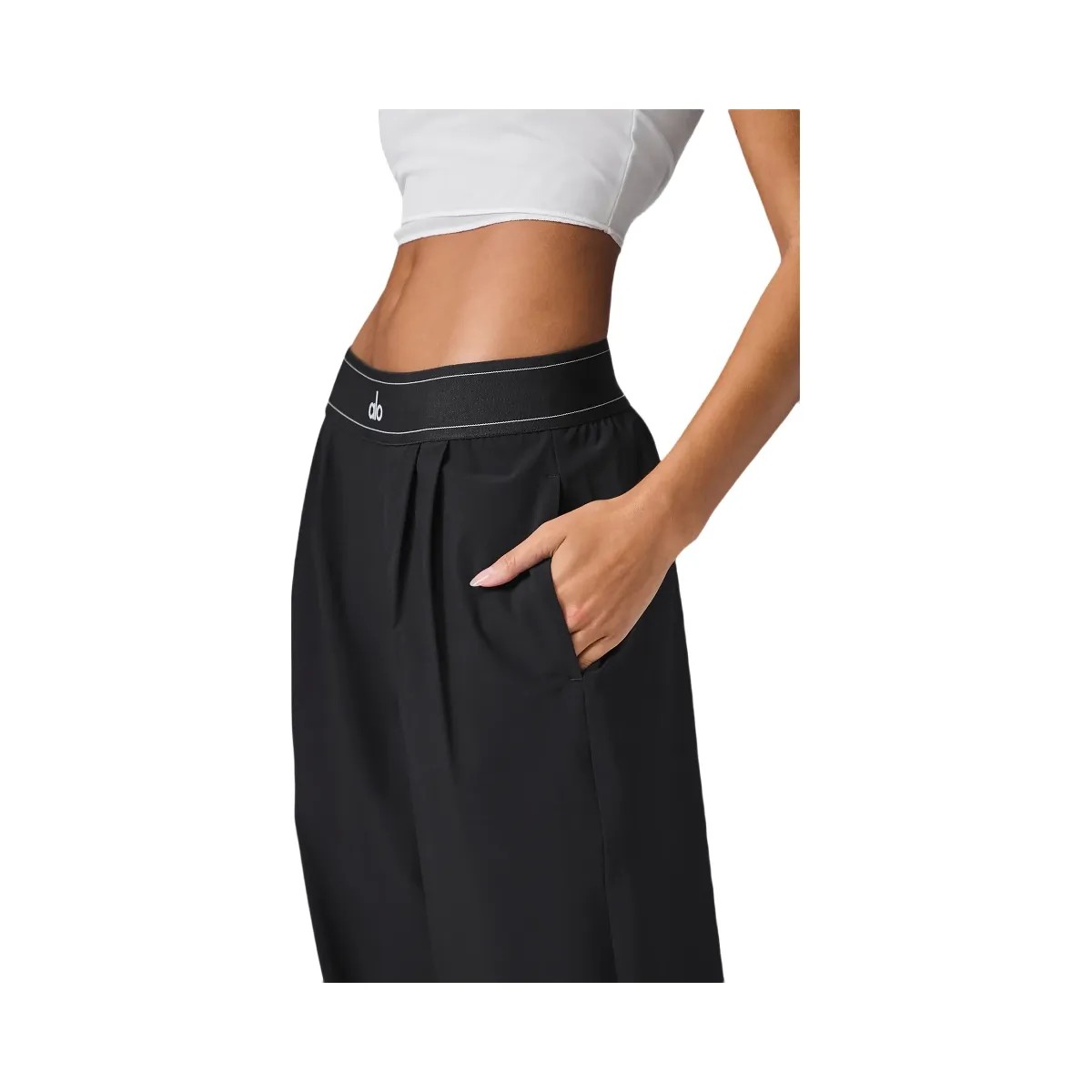 Alo Women's Suit Up Trouser (Regular) - Black - HypeFly India View 4