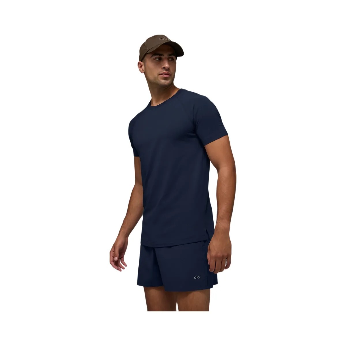 Alo Men's ALO Vapor Crewneck Short Sleeve - Navy - HypeFly India View 5