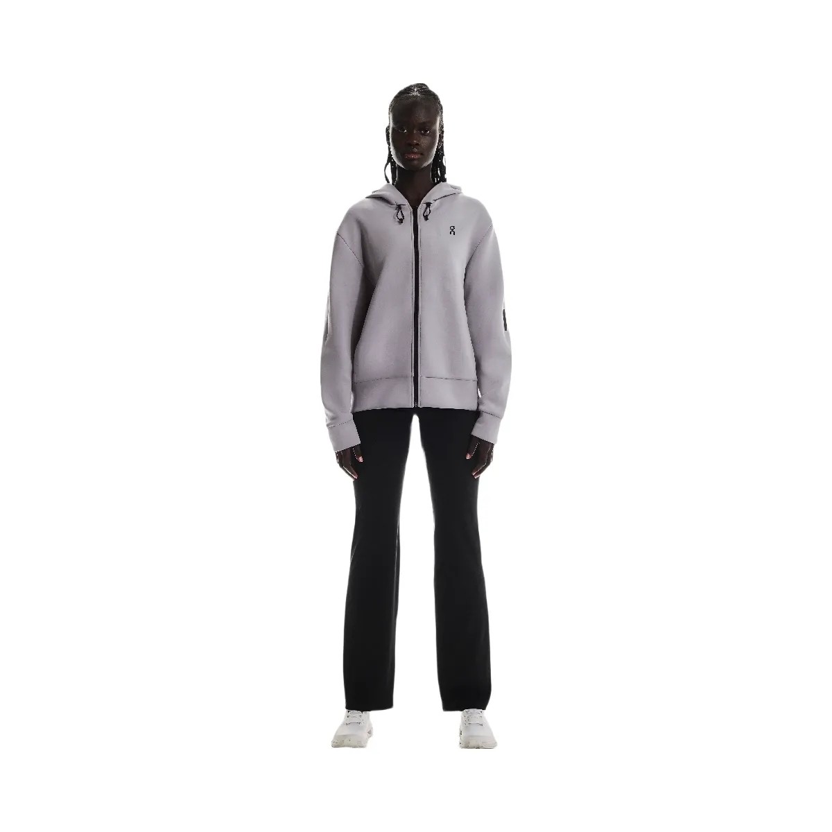 On Focus Tech Zip Hoodie Lilac - HypeFly India View 3