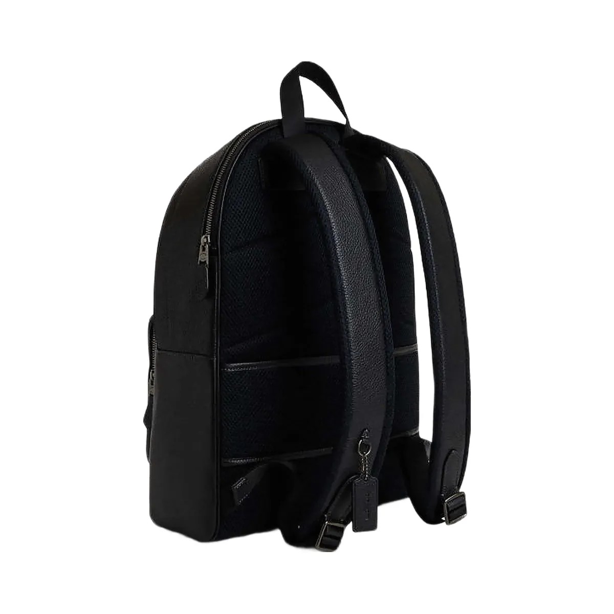Coach West Backpack Pebbled Leather-Gunmetal-Black - HypeFly India View 3