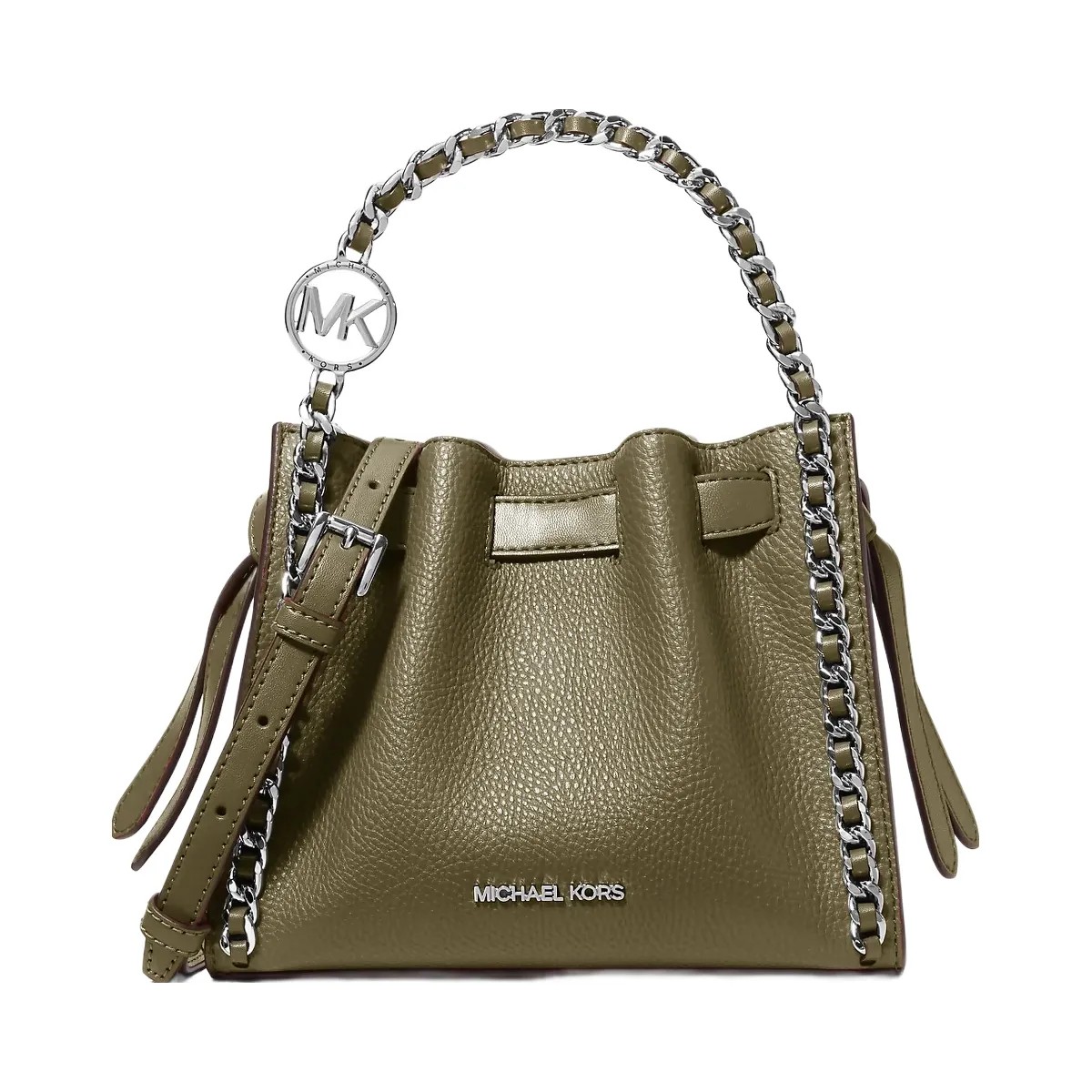 Michael Kors Mina Small Chain Convertible Crossbody Bag Olive - HypeFly India View 1