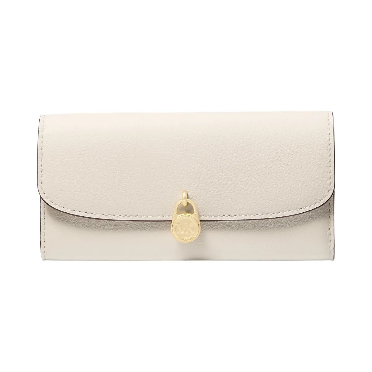 Michael Kors Hamilton Large Leather Continental Wallet Lt Cream - HypeFly India View 1