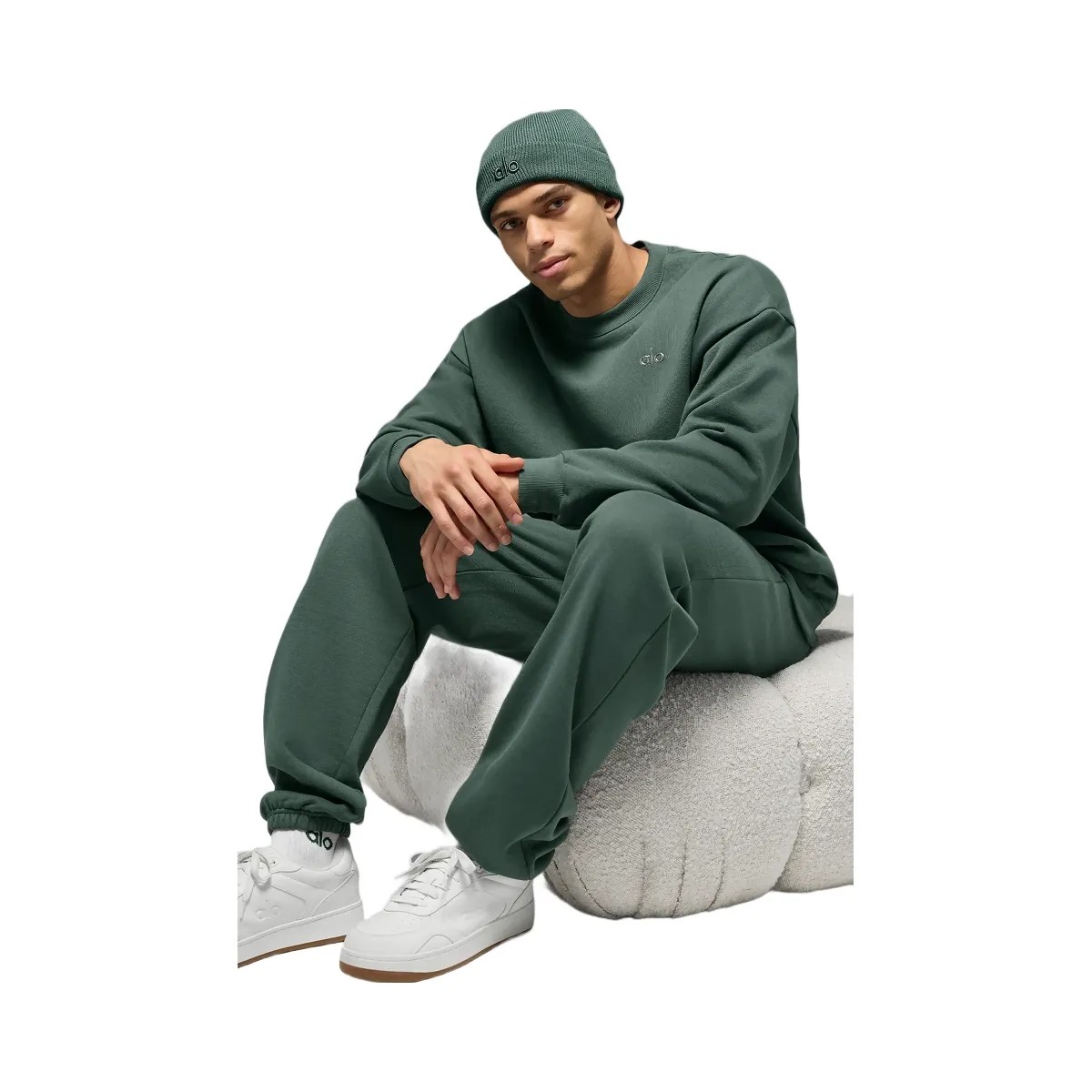 Alo Men's Accolade Sweatpant - Clover Green - HypeFly India View 4