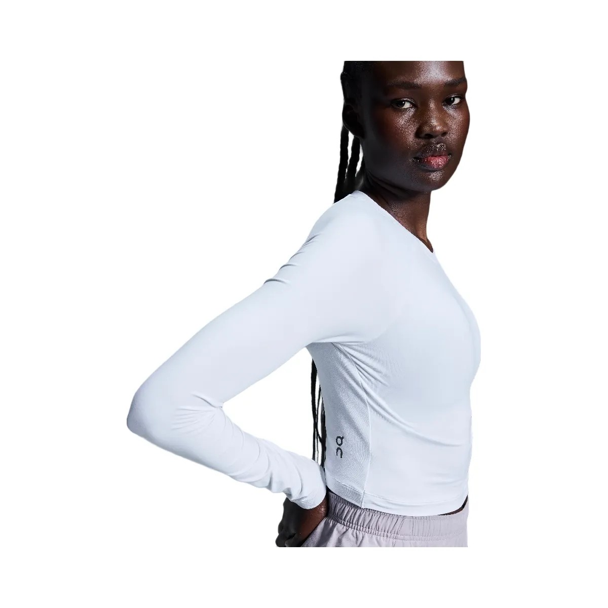 On Movement Long-T Crop White - HypeFly India View 5