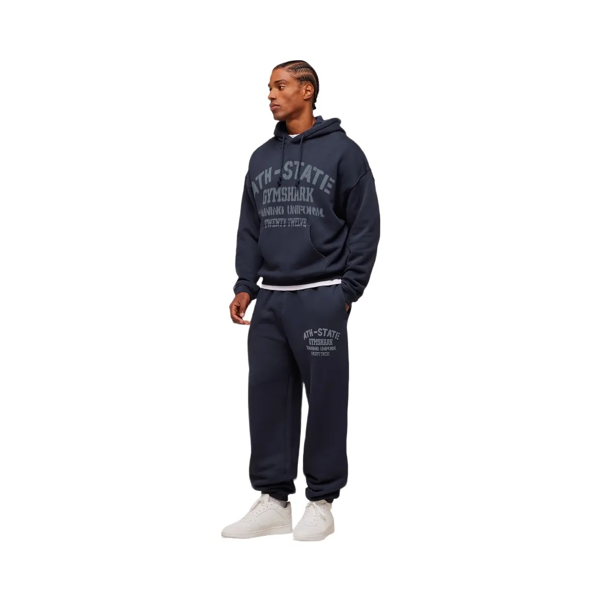 Gymshark Collegiate Hoodie - Heavy Blue - HypeFly India View 4