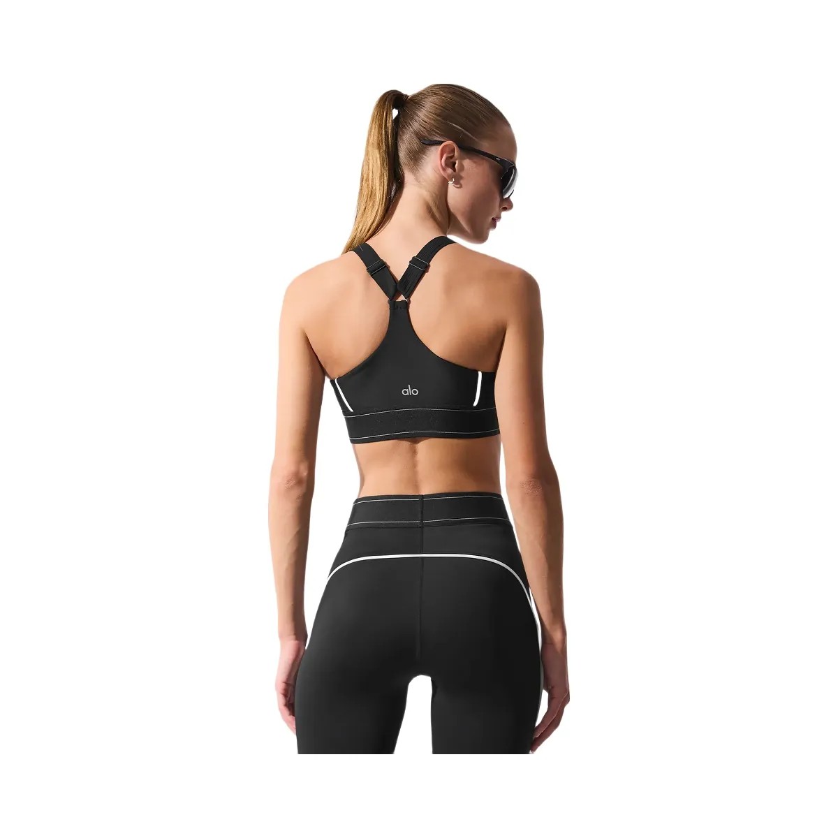 Alo Women's Airlift Suit Up Bra - Black/White - HypeFly India View 3