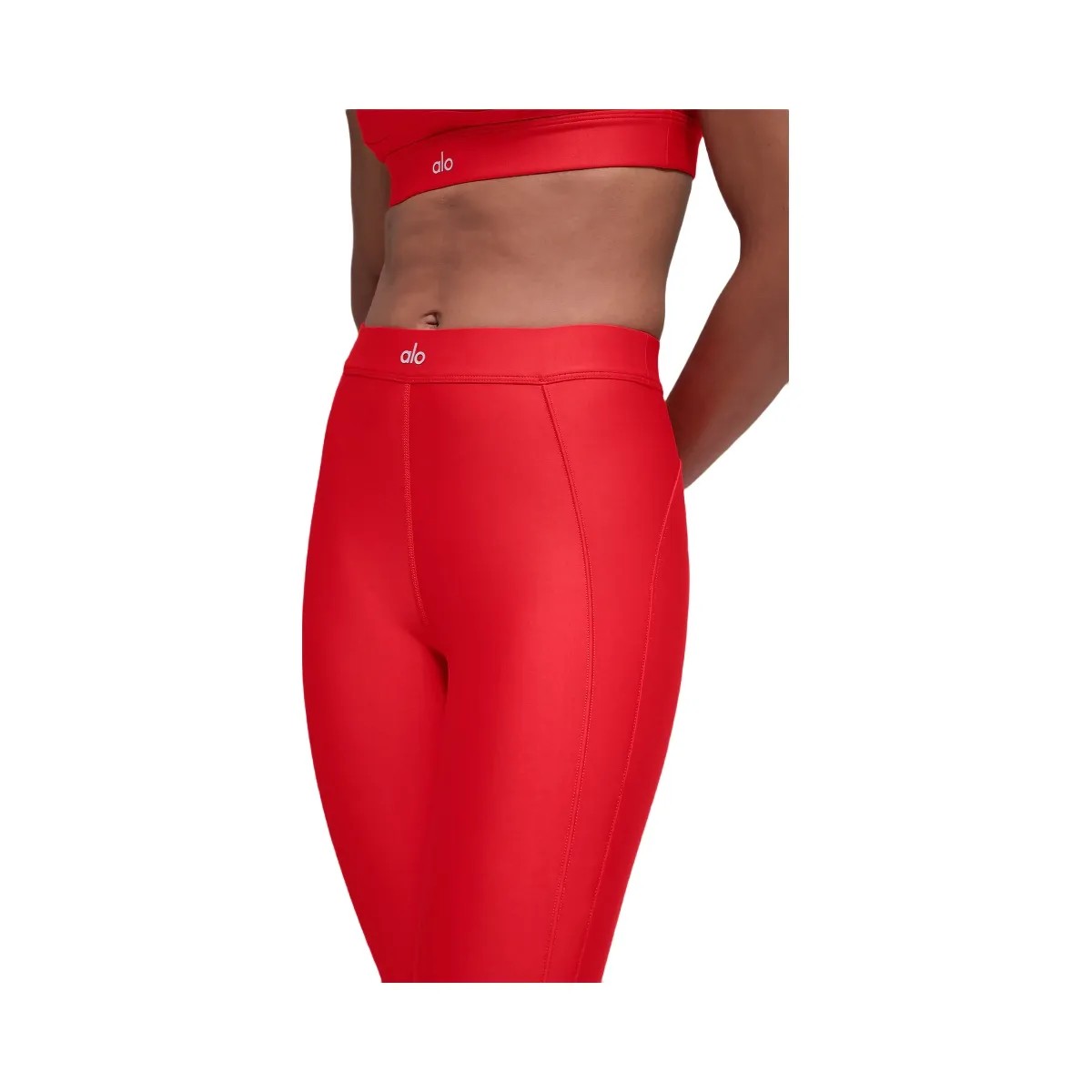 Alo Women's Airlift High-Waist Ignite 7/8 Legging - Bright Red - HypeFly India View 2
