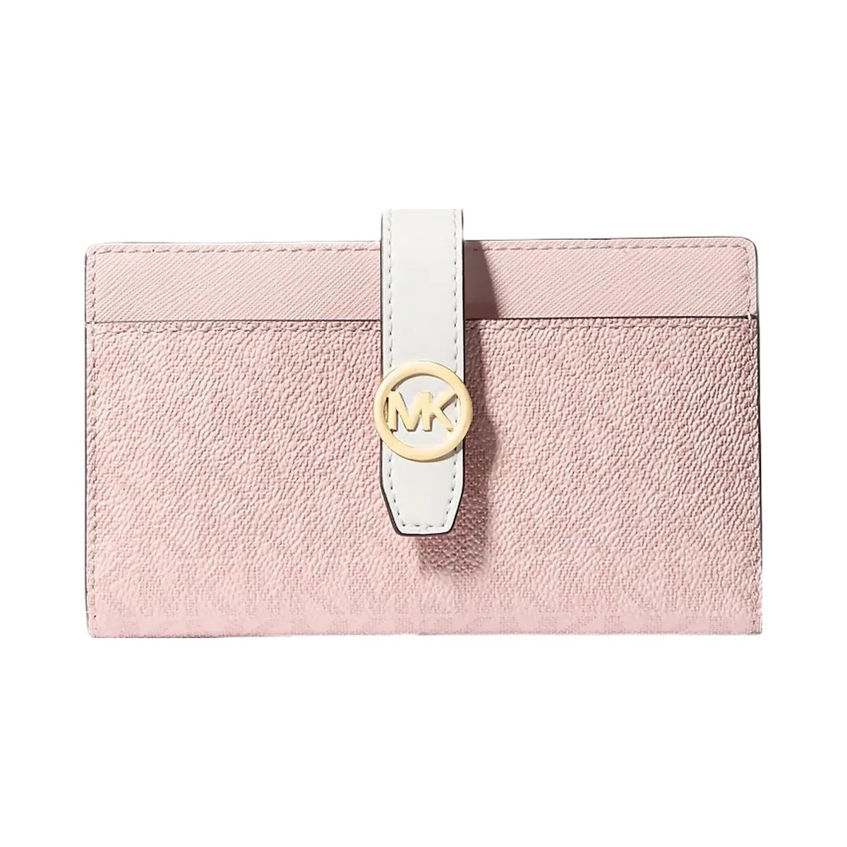Michael Kors Greenwich Medium Signature Logo Wallet Pwd Blsh Mlt - HypeFly India View 1