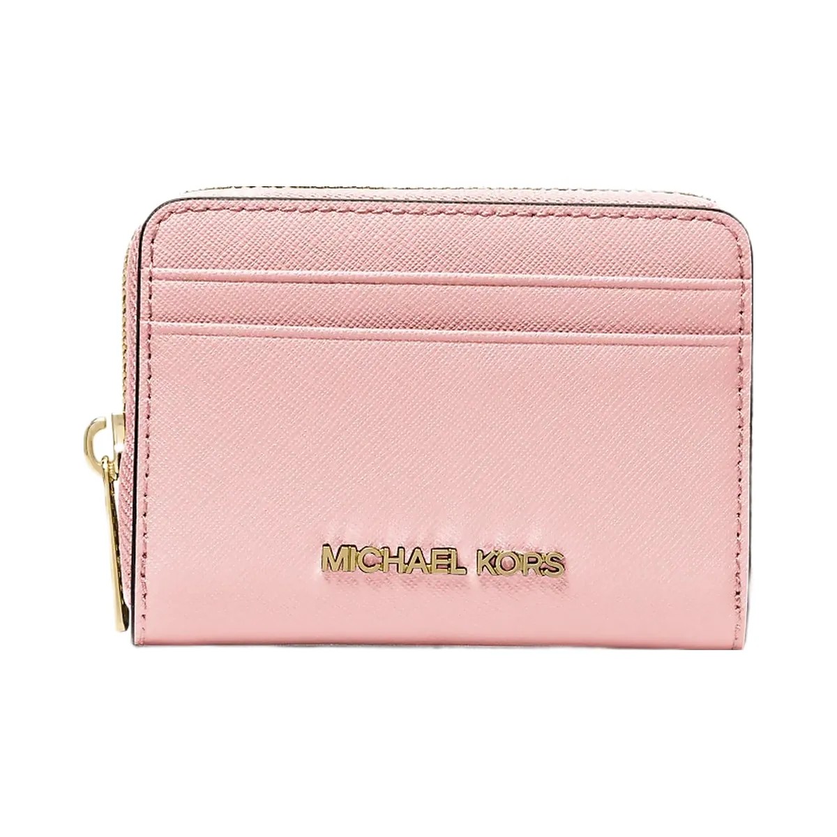 Michael Kors Jet Set Travel Medium Saffiano Leather Wallet Powder Blush - HypeFly India View 1