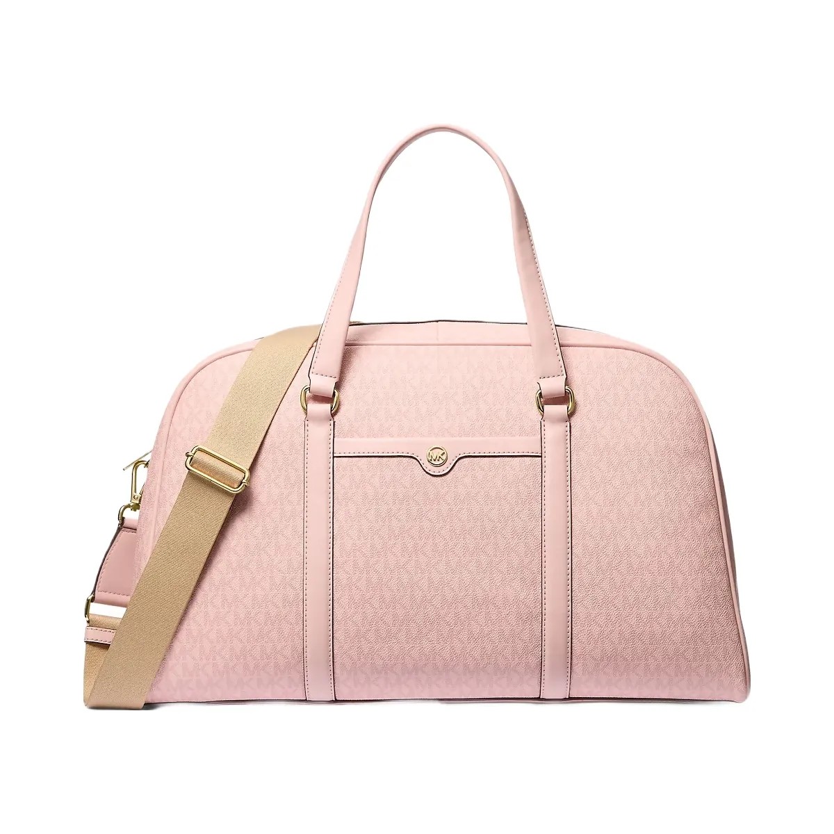 Michael Kors Jet Set Travel Extra-Large Signature Logo Weekender Bag Powder Blush - HypeFly India View 1