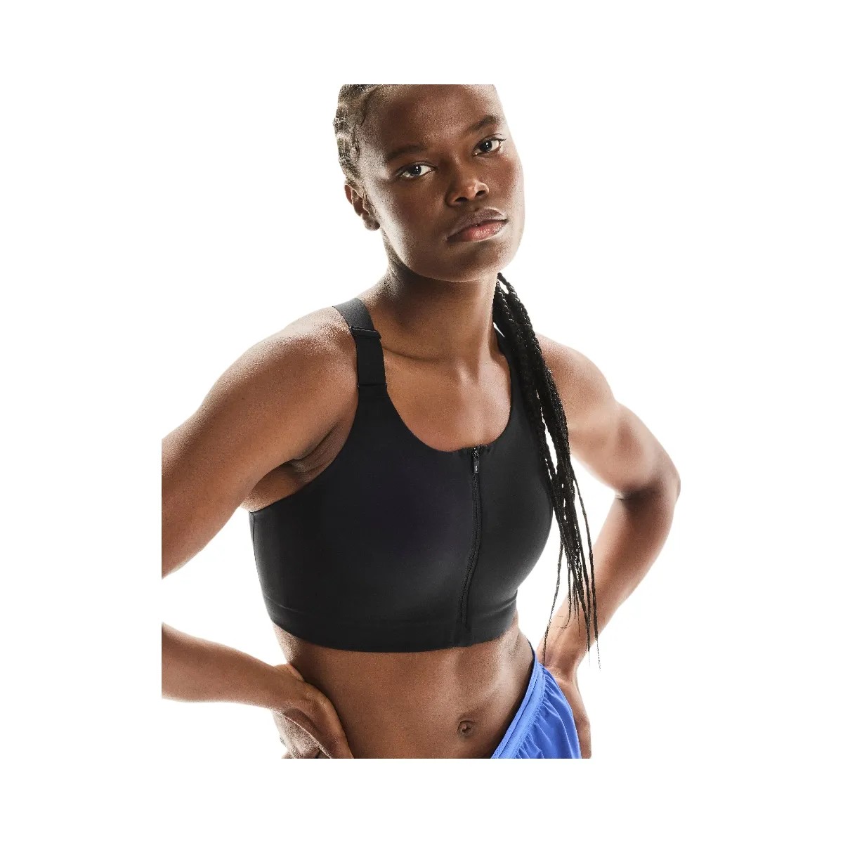 On Endurance Bra Zip Black - HypeFly India View 2