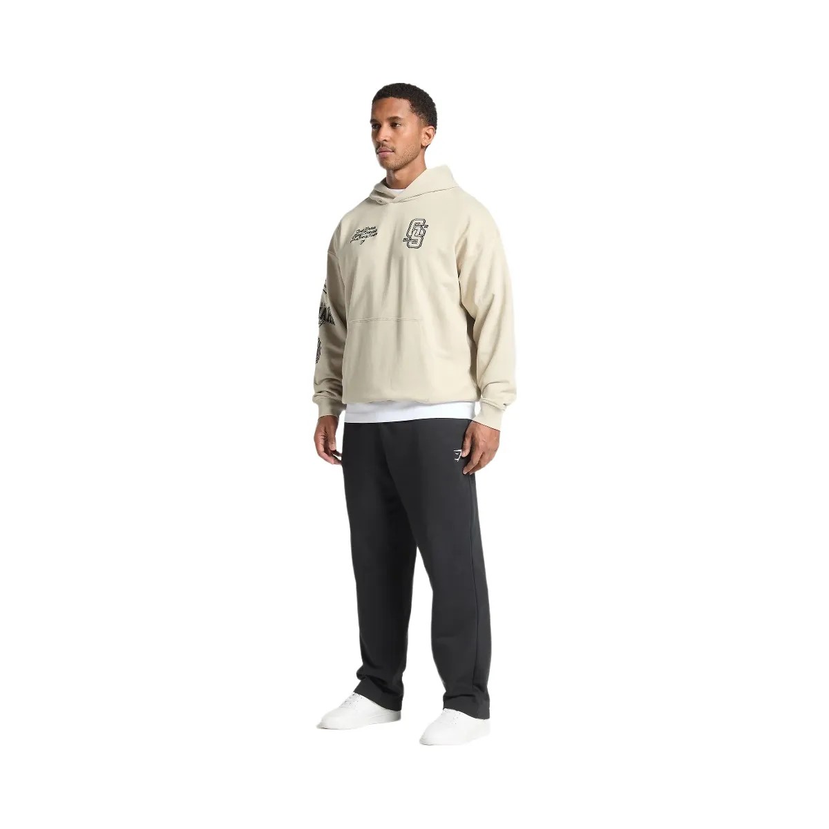 Gymshark Lifting Essentials Hoodie - Pebble Grey - HypeFly India View 3