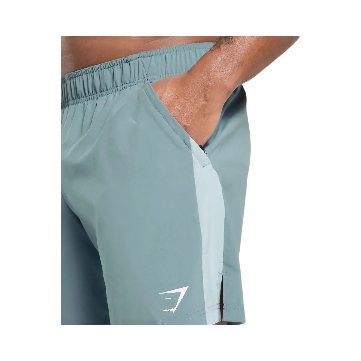 Gymshark Sport  7" Shorts - Rest Blue/Cool Blue - HypeFly India View 4