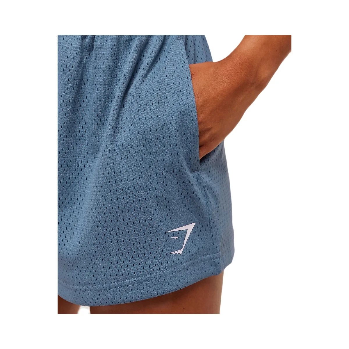 Gymshark Lifting Club Mesh Shorts - Worn Blue - HypeFly India View 5