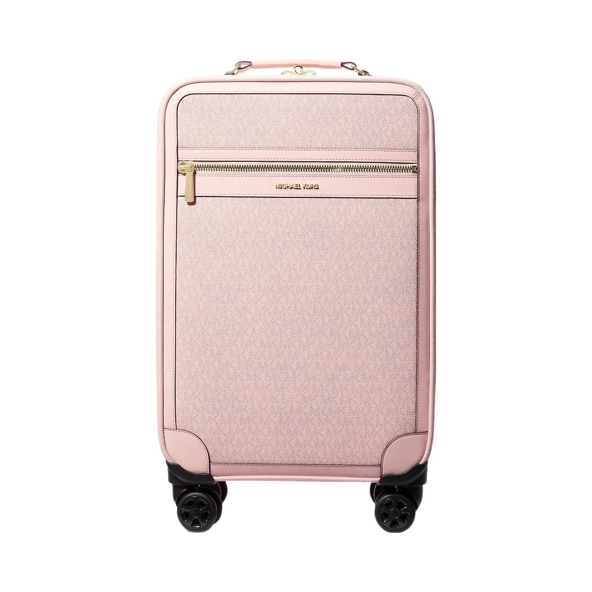 Michael Kors Jet Set Travel Small Signature Logo Suitcase Powder Blush - HypeFly India View 1