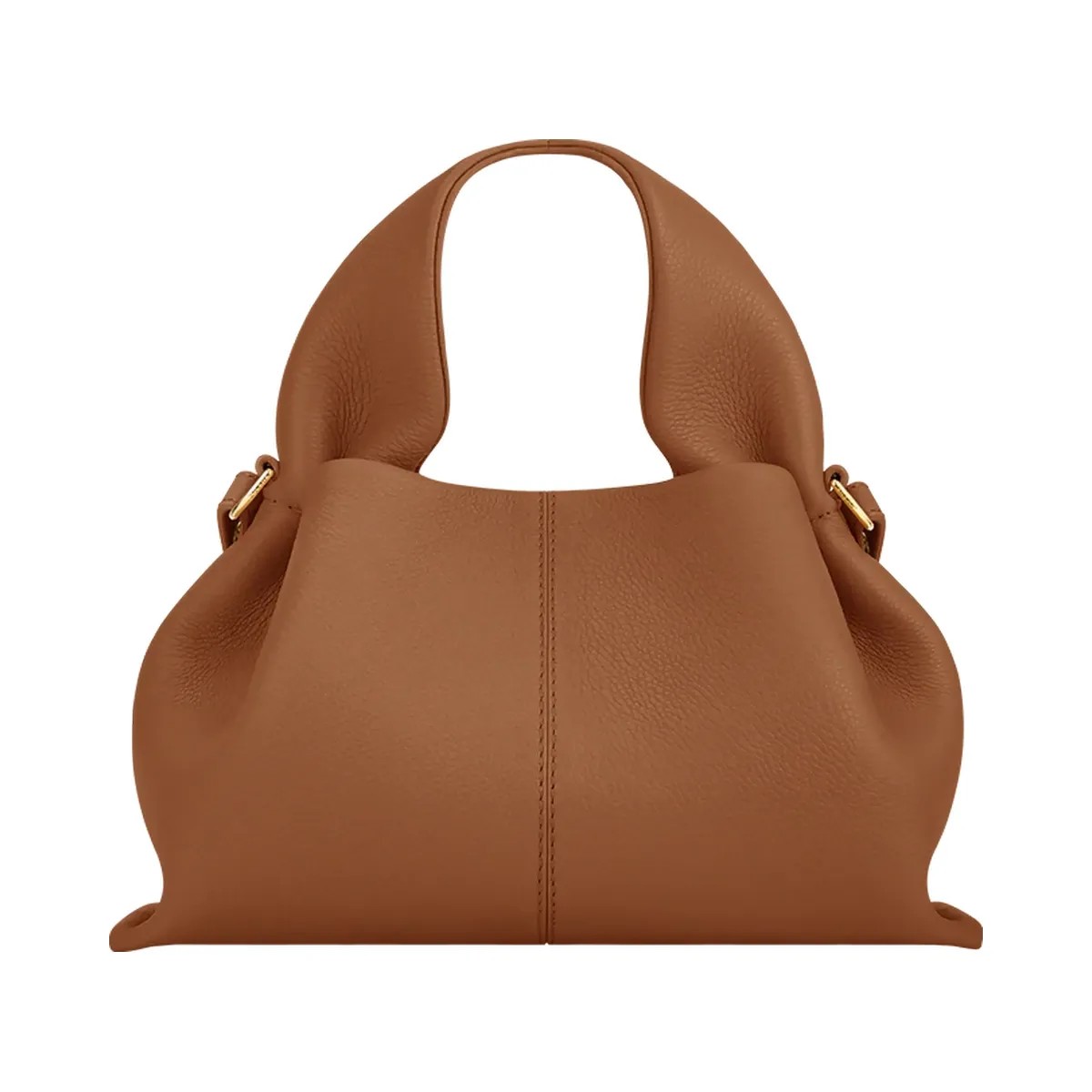 Polene Numero Neuf Mini Textured Camel - HypeFly India View 1