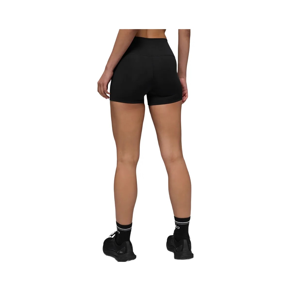 Alo Women's 3" High-Waist Airlift Short - Black - HypeFly India View 3
