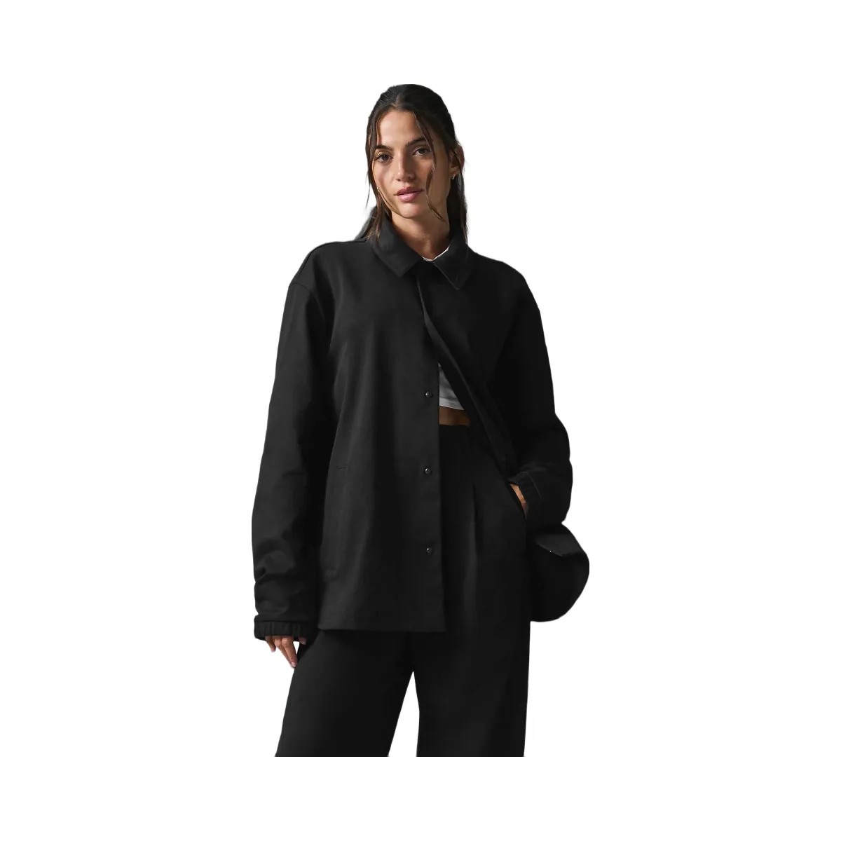 Alo Women's Edition Sueded Jacket - Black - HypeFly India View 1