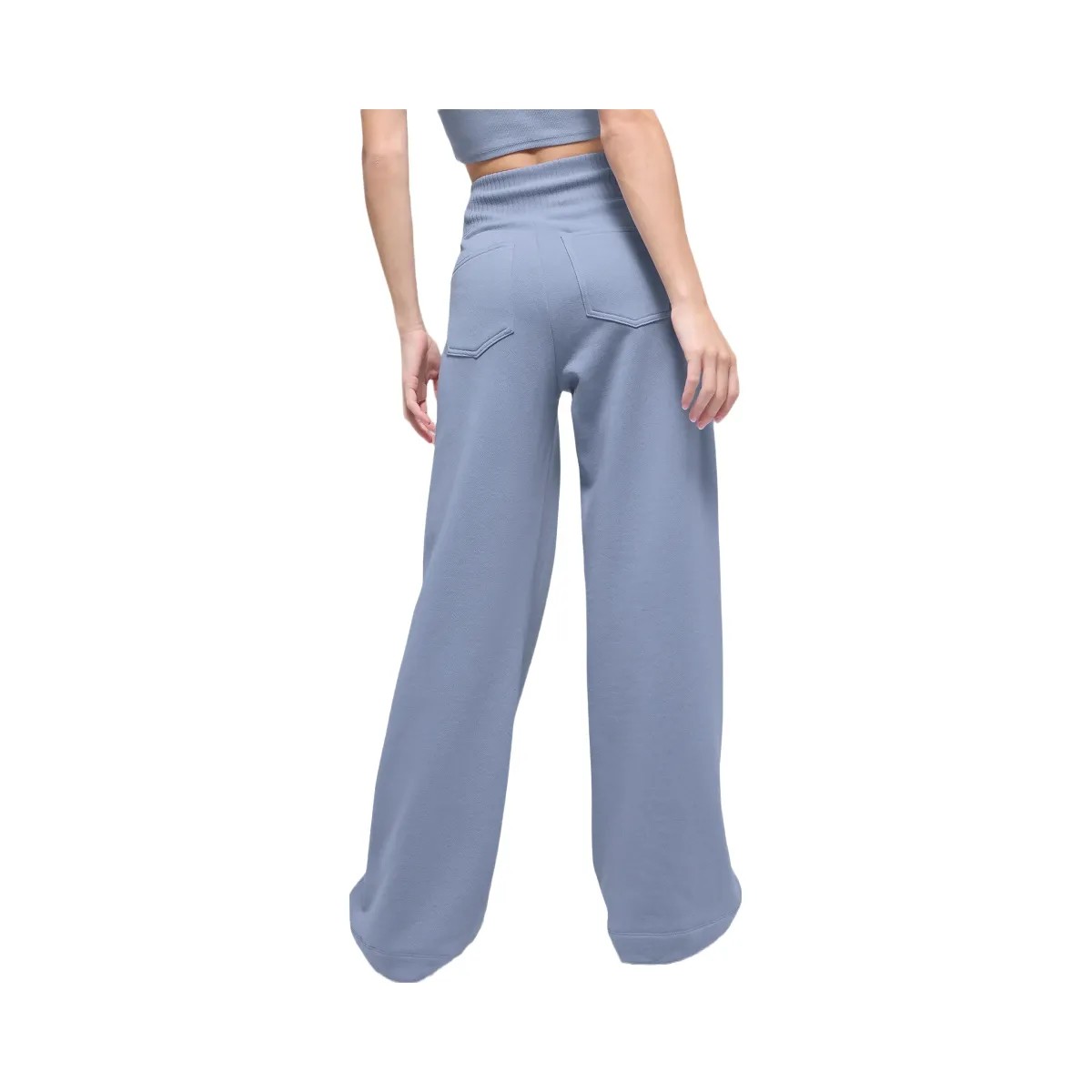 Alo Women's Serenity Wide Leg Sweatpant - Winter Frost - HypeFly India View 3