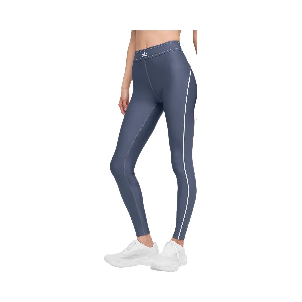 Alo Women's Airlift High-Waist Suit Up Legging - Bluestone/White - HypeFly India View 1