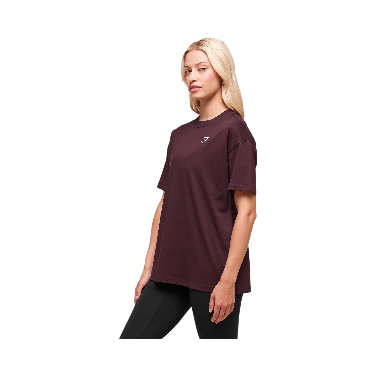 Gymshark Training Oversized T-Shirt - Cherry Purple - HypeFly India View 2