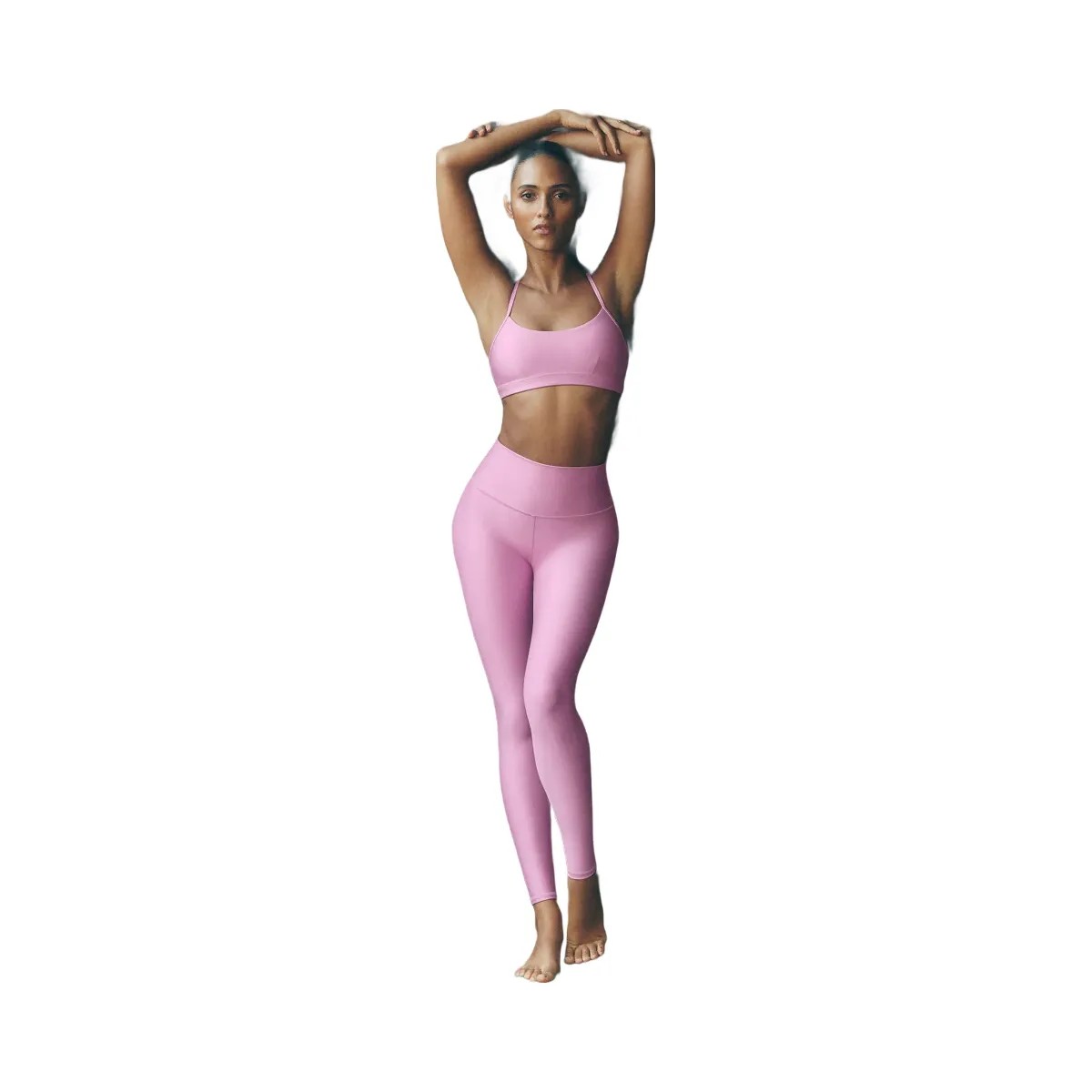 Alo Women's 7/8 High-Waist Airlift Legging - Candy Heart Pink - HypeFly India View 5