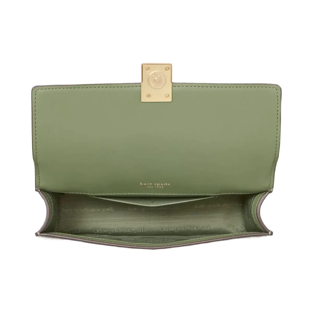 Kate Spade Deco Mini Flap Chain Crossbody Olive Leaf - HypeFly India View 4
