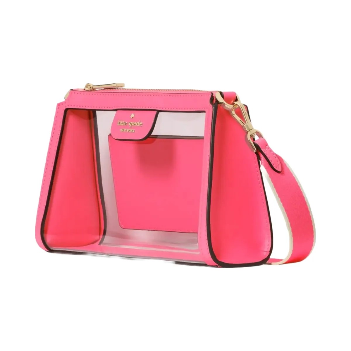 Kate Spade Clare Clear Small Crossbody Wild Pink - HypeFly India View 3