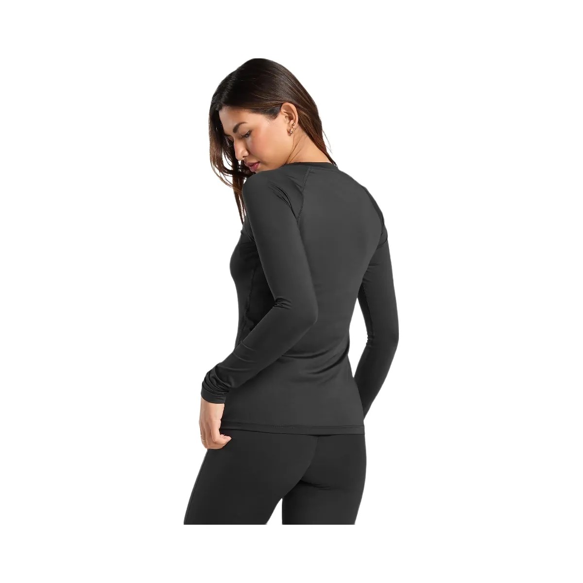 Gymshark Training Baselayer Long Sleeve Top - Black - HypeFly India View 2