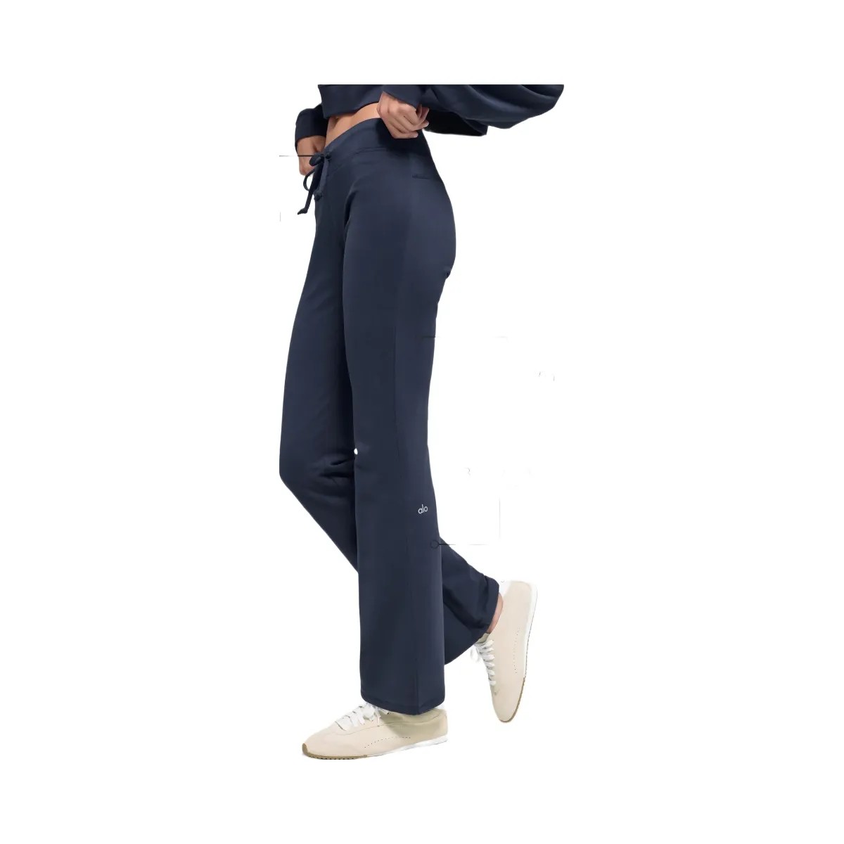 Alo Women's Sway Bootcut Sweatpant - Navy - HypeFly India View 2