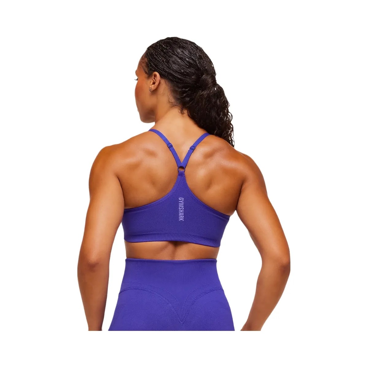 Gymshark Activate Seamless Bralette - Cobalt Purple - HypeFly India View 3